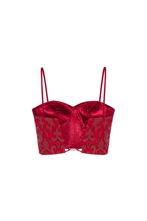 Scarlet Sweetheart Crop Top